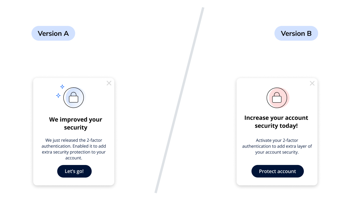 A/B Tests carousel